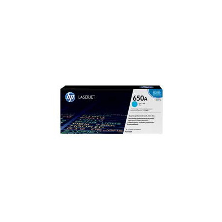 HP 650A Cyan Original LaserJet Toner Cartridge