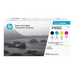Samsung Confezione da 4 cartucce toner originali HP CLT-P406C (ciano/magenta/giallo/nero)