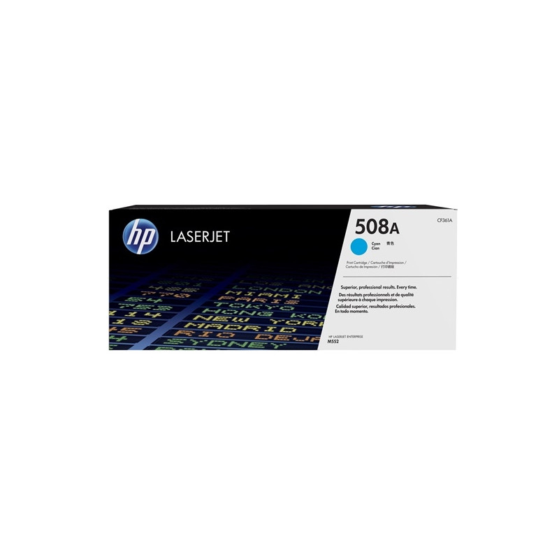 HP 508A Cyan Original LaserJet Toner Cartridge HP 508A Cyan Original LaserJet Toner Cartridge
