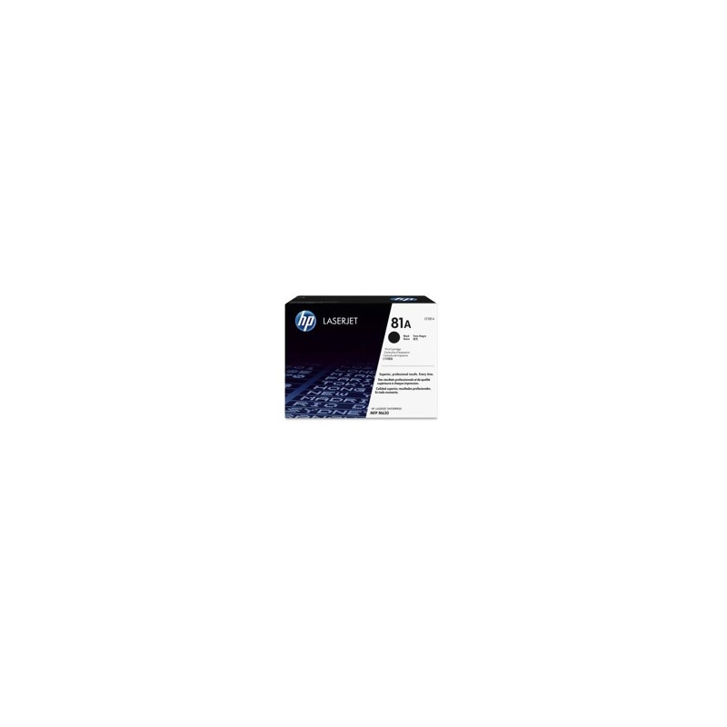 HP Cartuccia toner originale nero 81A LaserJet HP Cartuccia toner originale nero 81A LaserJet