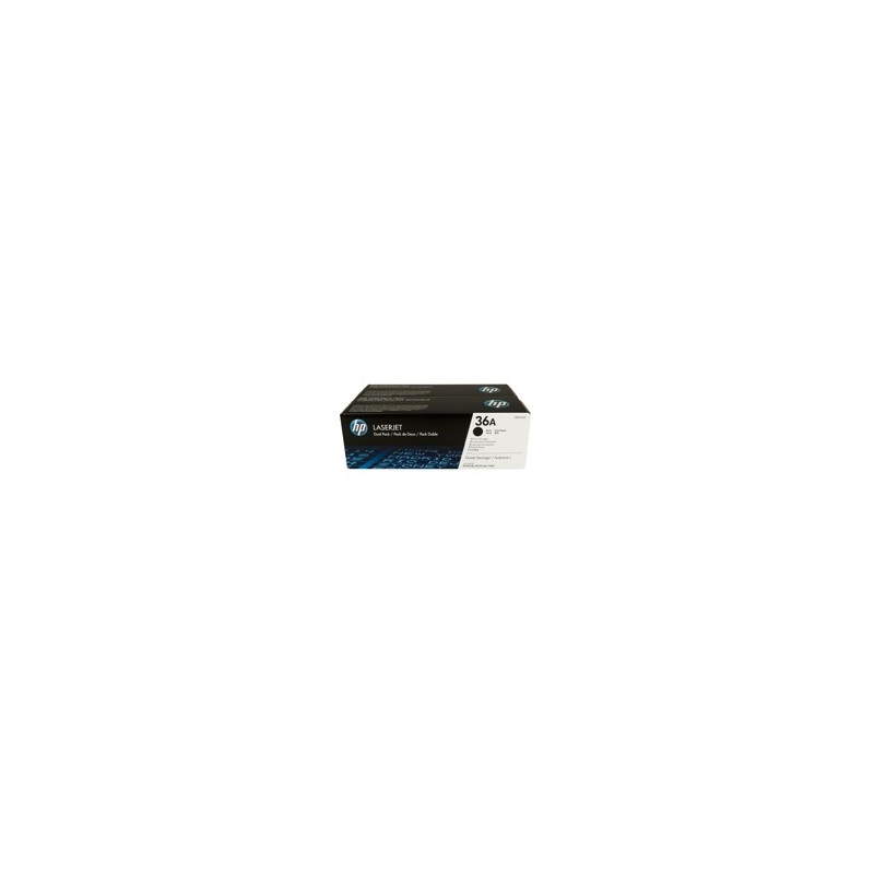 HP Confezione da 2 cartucce originali di Toner nero LaserJet 36A HP Confezione da 2 cartucce originali di Toner nero LaserJet 36A