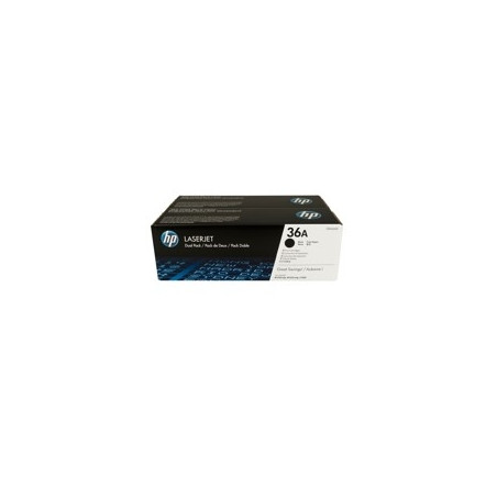 HP Confezione da 2 cartucce originali di Toner nero LaserJet 36A