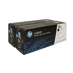 HP Confezione da 2 cartucce originali di Toner nero LaserJet 12A