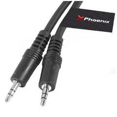 Cable de audio mini jack  3.5 mm m - m estreo de 5 m