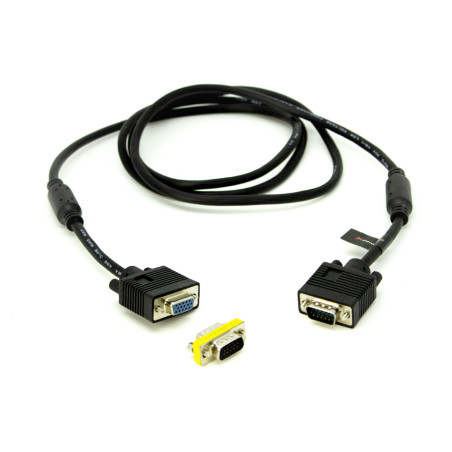 Cable svga d - sub15 de 3 m - h con adaptador m - m