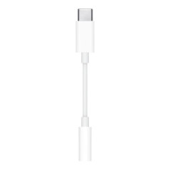 Cable usb tipo c a jack 3.5mm apple macho - hembra blanco