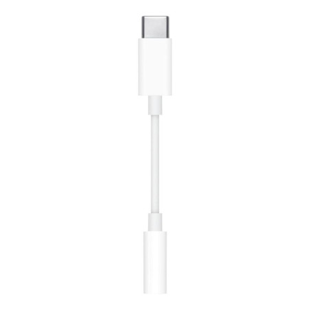 Cable usb tipo c a jack 3.5mm apple macho - hembra blanco