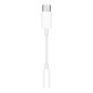 Cable usb tipo c a jack 3.5mm apple macho - hembra blanco