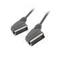 Cable euroconector lanberg macho - macho 1.8m