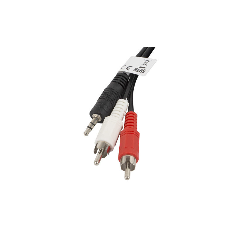 Cable ester lanberg mini jack 3.5mm - 2x rca macho 2m