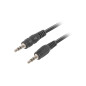 Cable estereo lanberg jack 3.5mm macho - jack 3.5mm macho 1.2m negro