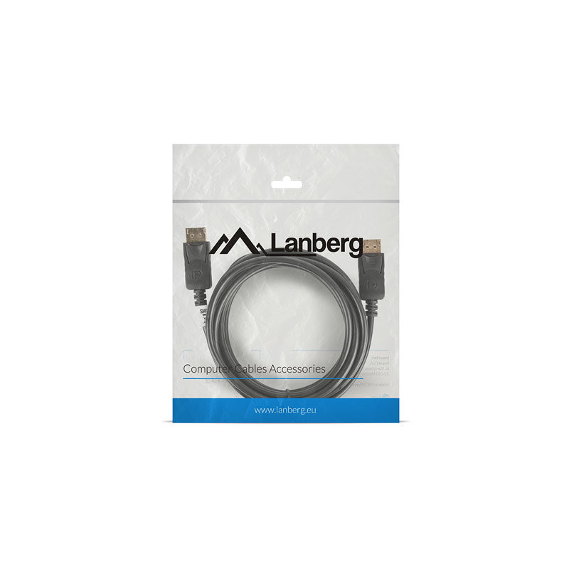 Cable displayport lanberg macho macho 4k 3m negro