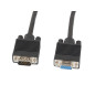 Cable lanberg vga macho hembra ferrita negro 1.8 m