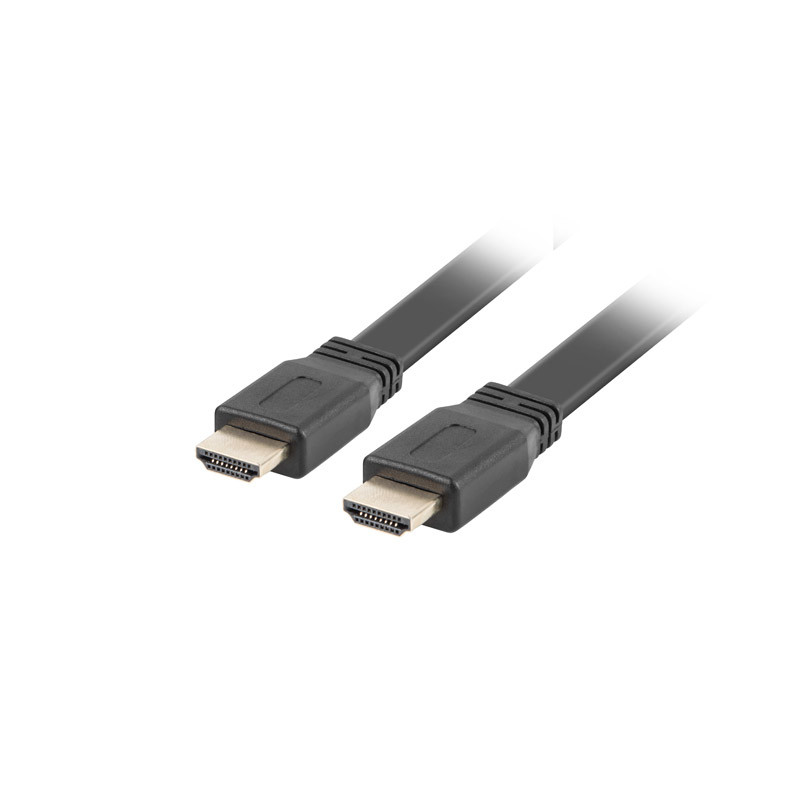 Cable hdmi lanberg macho - macho v2.0 4k plano 1m negro