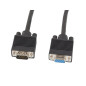 Cable lanberg vga macho hembra ferrita negro 3 m