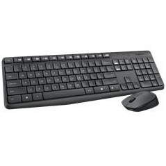 Teclado + mouse logitech mk235 wireless inalambrico portugues