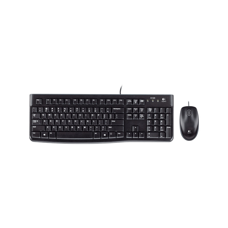 Teclado + mouse raton logitech desktop mk120 usb Italian