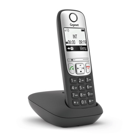 Telefono fijo inalambrico gigaset a690 iberia negro 100 numeros agenda