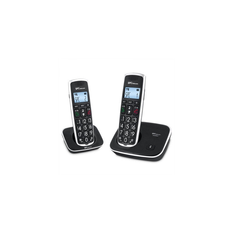 Telefono inalambrico spc dect comfort kaiser duo negro