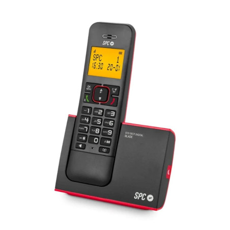 Phone fijo inalambrico spc dect blade rojo