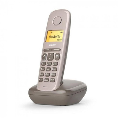 Telefono fijo inalambrico gigaset a170 marron 50 numeros agenda -  10 tonos