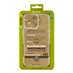 Funda muvit shockproof 2m para apple iphone 16 pro max transparent