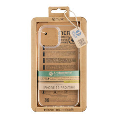 Funda muvit recycletek antibacteriana para apple iphone 12 pro max transparente