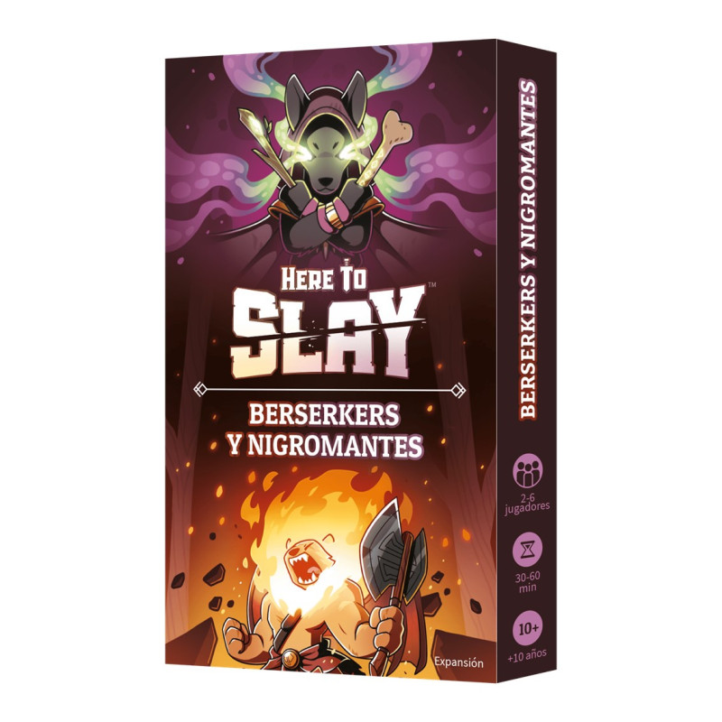 Juego de mesa here to slay expansion berserkers y nigromantes edad recomendada 10 aos