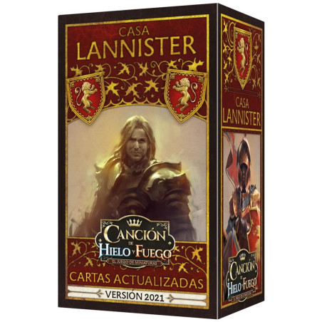 Juego de mesa cancion de hielo y fuego: pack de fan lannister pegi 14