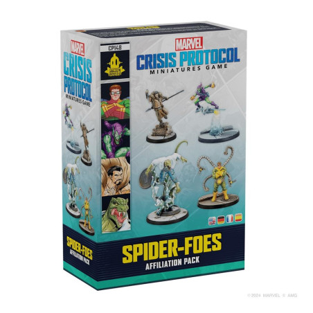 Juego de mesa marvel crisis protocol spider - foes affiliation pack edad recomendada 14 aos