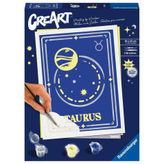 Kit para pintar with nmeros ravensburger creart series trend d zodiac: tauro