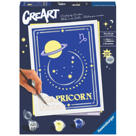 Kit para pintar con nmeros ravensburger creart serie trend d zodiac: capricornio