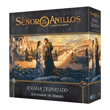 Juego de mesa el seor de los anillos el juego de cartas angmar despertado expansion de heroes edad recomendada 14