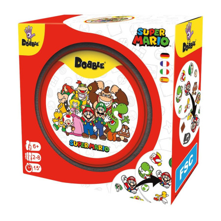 Juego de mesa dobble super mario edad recomendada 7 aos