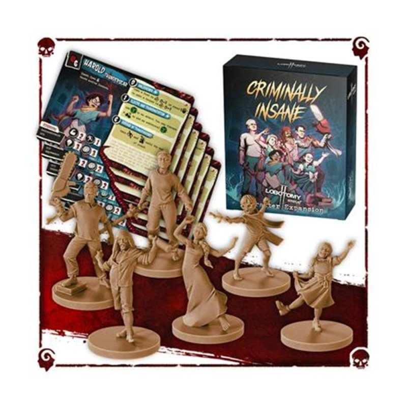 Juego de mesa lobotomy 2 criminally insane ward edad recomendada 14 aos idioma ingles