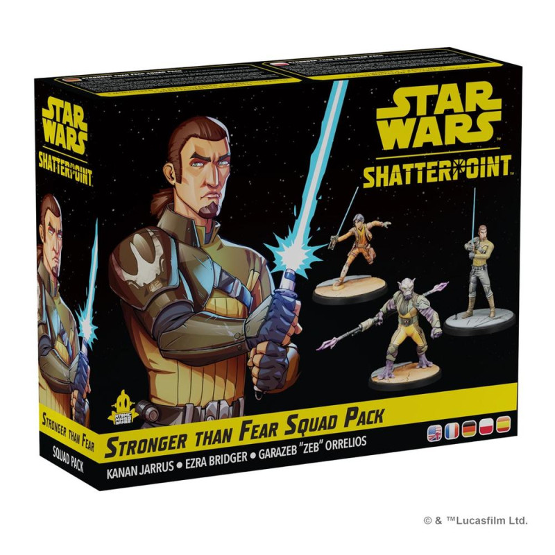 Juego de mesa star wars shatterpoint stronger than fear squad pack edad recomendada 14 aos