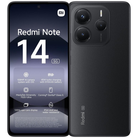 XIAOMI NOTES 14 8+256GB 5G MIDNIGHT BLACK OEM