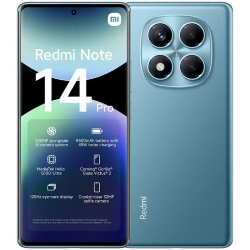 XIAOMI REDMI NOTE 14 PRO 8+256GB DS 4G OCEAN BLUE OEM MZB0IWDEU