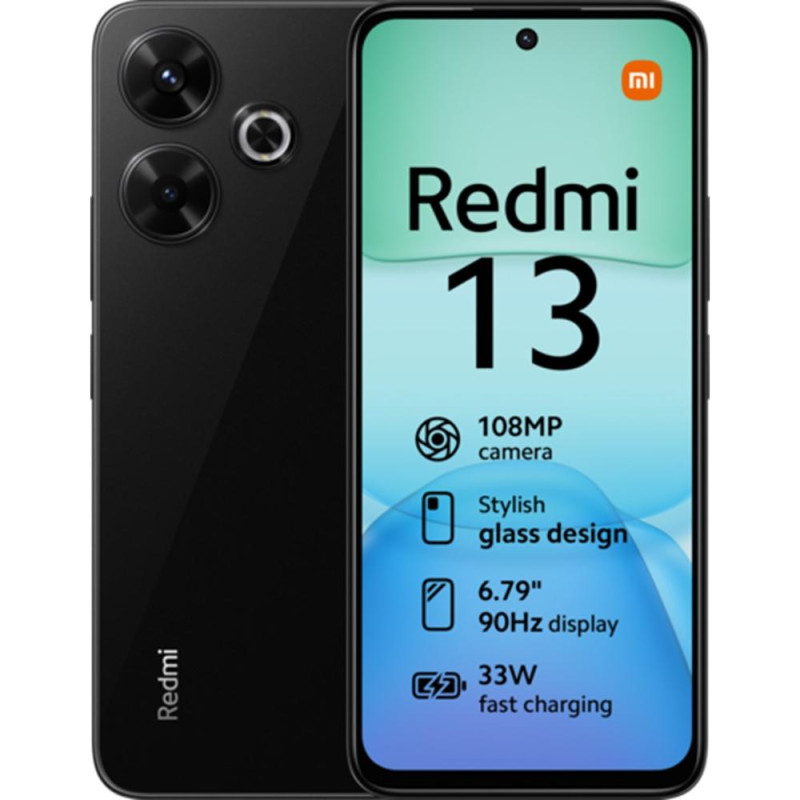 XIAOMI REDMI 13 6+128GB DS MIDNIGHT BLACK NFC