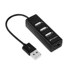 Hub usb portatil phoenix 4 puertos usb 2.0 cable conector usb flexible diseo compacto