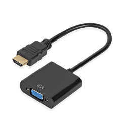 Adaptador hdmi to vga m - h fhd 1080p