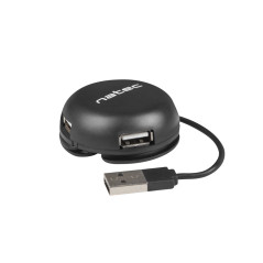 Hub natec bumblebee 4 puertos usb 2.0 negro