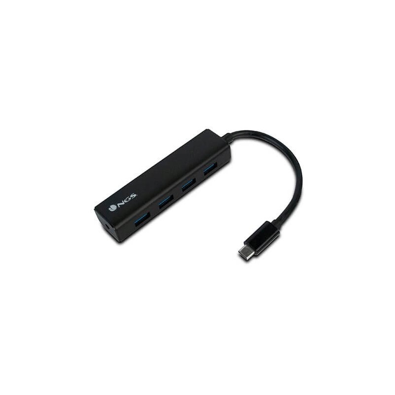 Hub 4 puertos usb 3.0 ngs negro - 5gbps