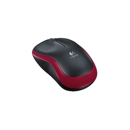 Mouse raton logitech m185 optico wireless inalambrico rojo 2.4ghz