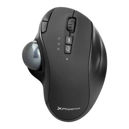 Ratn inalambrico phoenix ergo t1 ergonomico trackball batera recargable multidispositivo