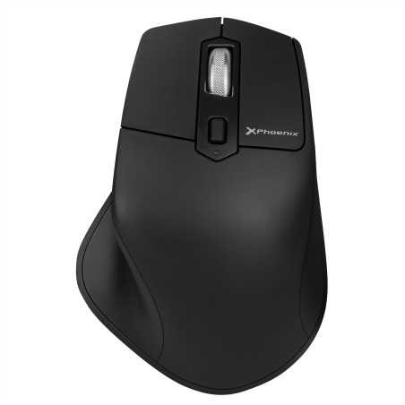 Ratn inalambrico bluetooth phoenix ergo m2 ergonomico multidispositivo y batera recargable click silenciosos