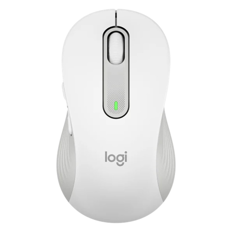 Mouse raton logitech m650 grande optico wireless inalambrico blanco crudo
