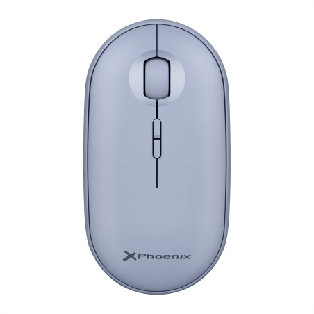 Phoenix rebble ratn inalambrico bluetooth y 2.4 ghz hasta 3 dispositivos con receptor usb clic silencioso para porttil notebook 