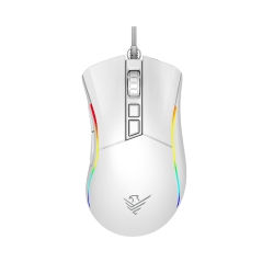 Ratn phoenix gaming void 12000 dpi de alto rendimiento blanco rgb usb configurable