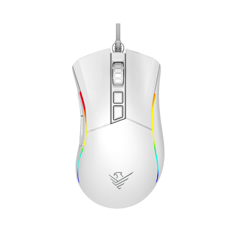 Ratn phoenix gaming void 12000 dpi de alto rendimiento blanco rgb usb configurable